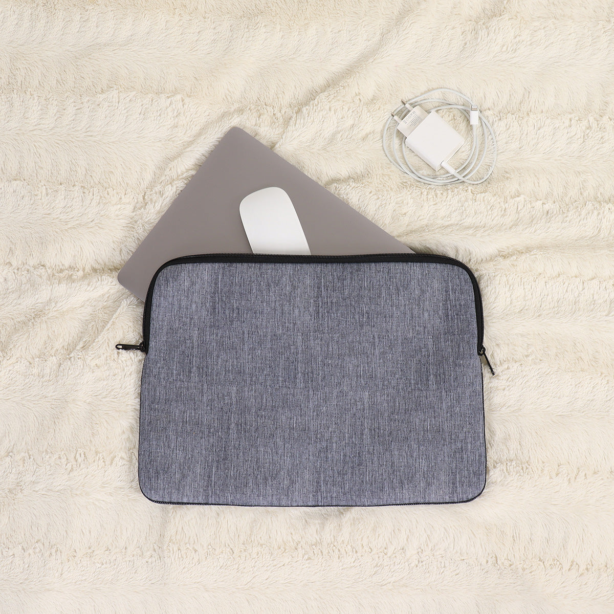 Geantă Imprimată pentru Laptop - Heather Grey - ramosdecor