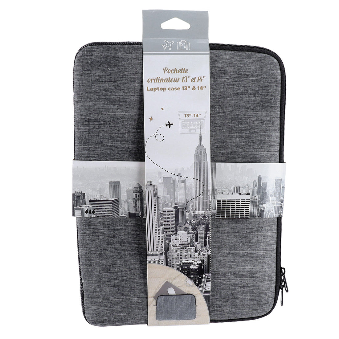 Geantă Imprimată pentru Laptop - Heather Grey - ramosdecor