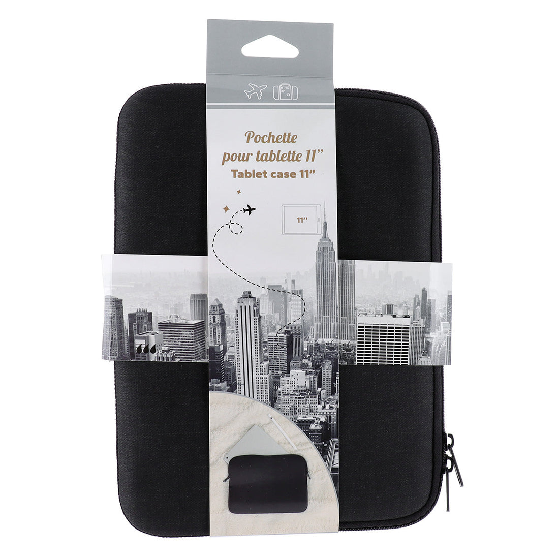 Geantă pentru Tabletă din Neopren Imprimat - Heathered Black - ramosdecor