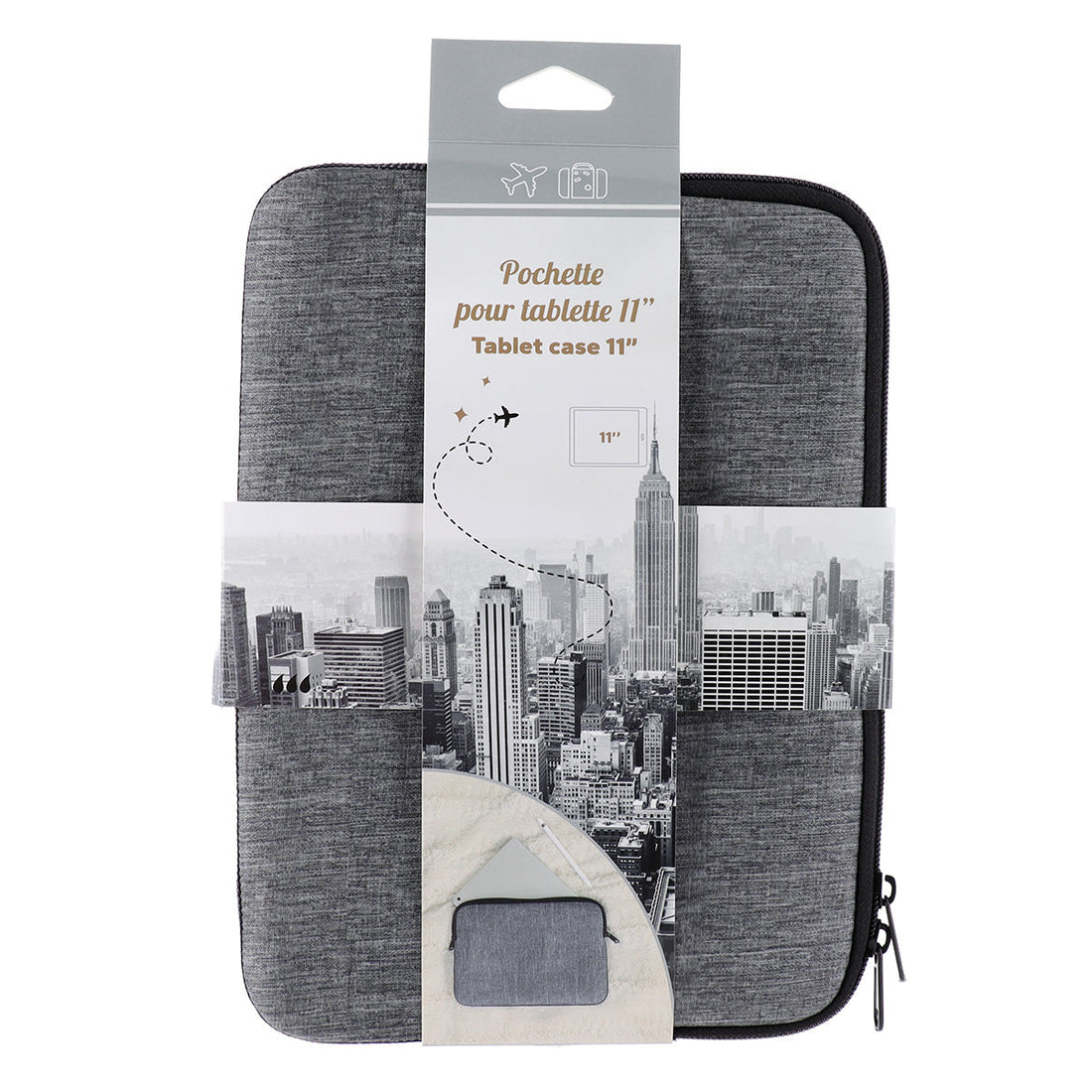 Geantă pentru Tabletă din Neopren Imprimat - Heathered Grey - ramosdecor