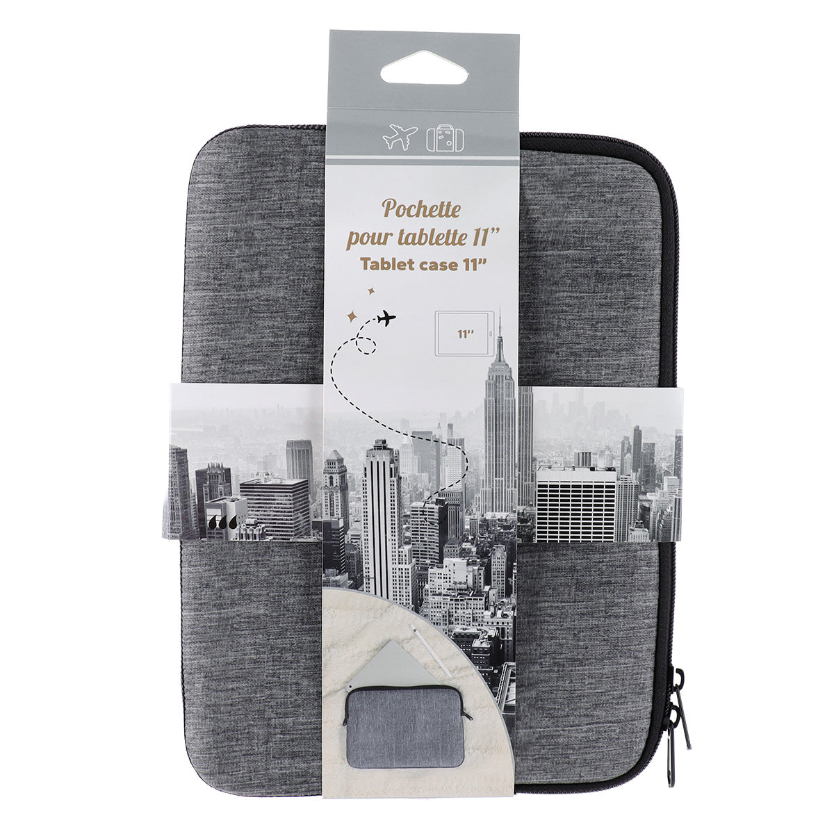 Geantă pentru Tabletă din Neopren Imprimat - Heathered Grey - ramosdecor
