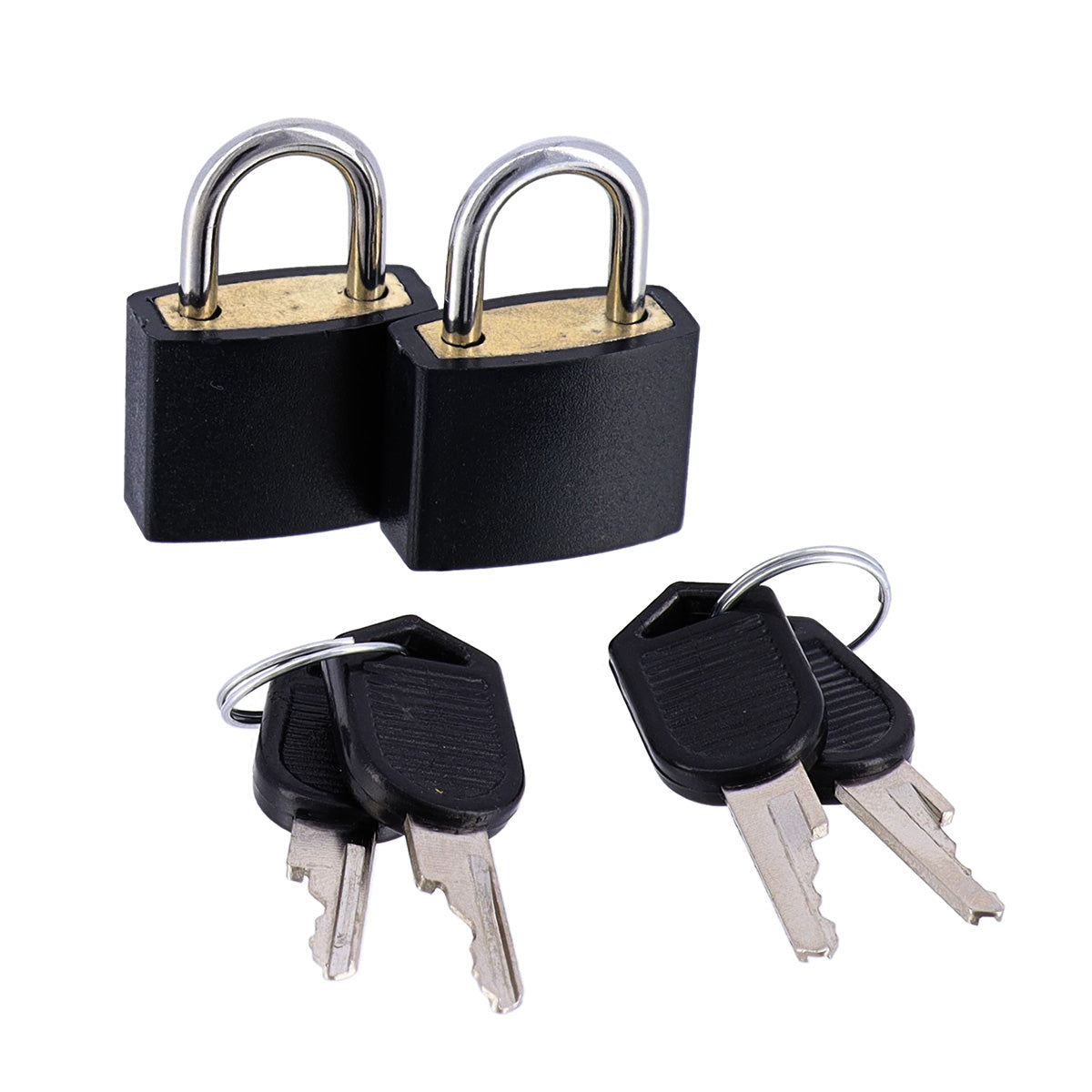 Set de 2 Lacăte cu Cheie - Negre - ramosdecor