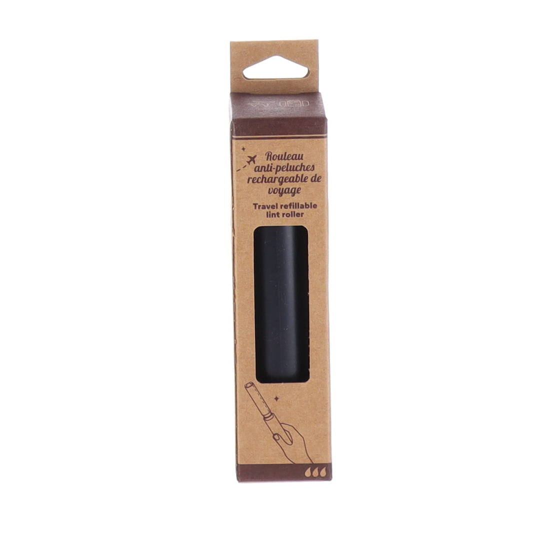 Roller de Scame pentru Călătorie din PP și Hârtie - Negru - ramosdecor