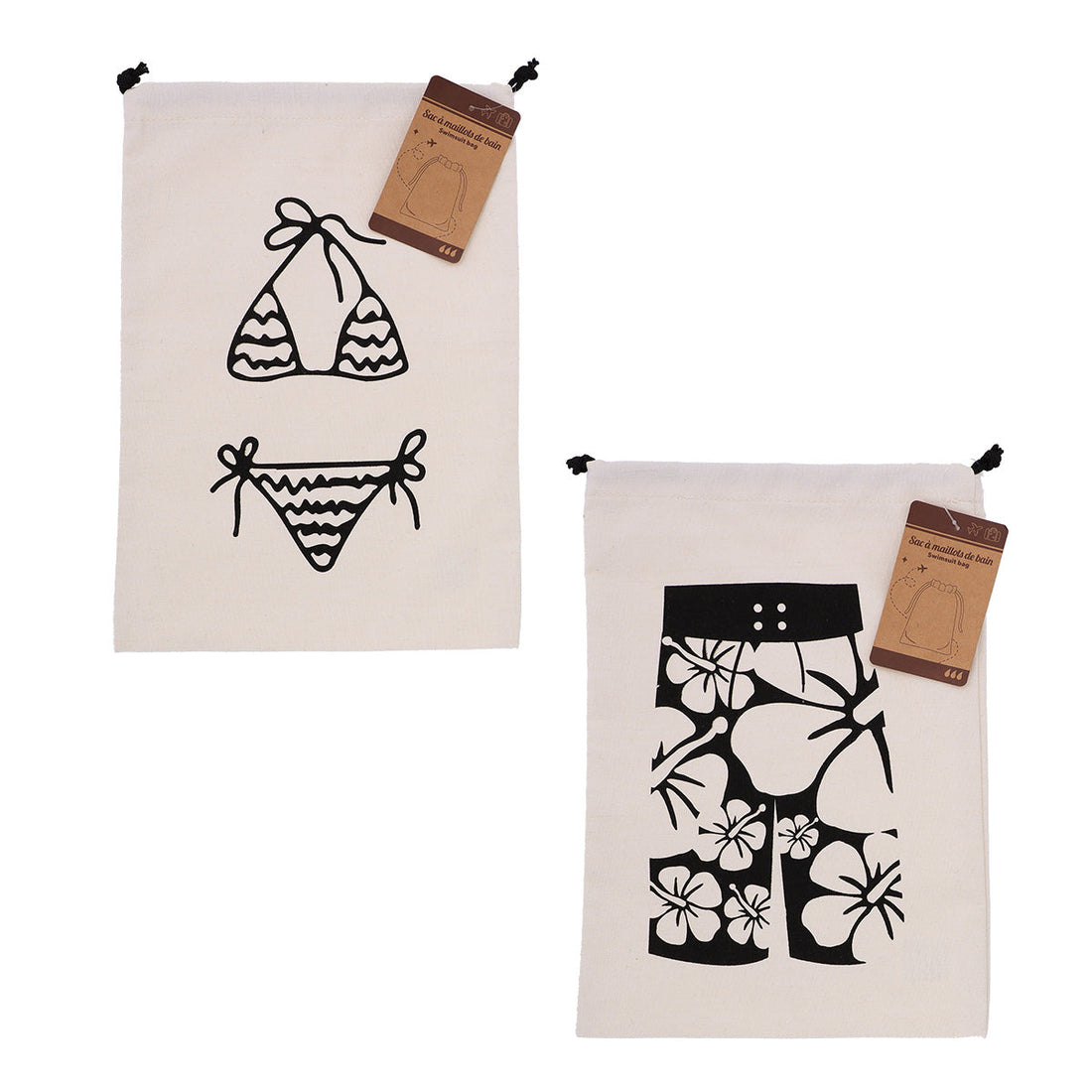 Geantă de Călătorie pentru Costume de Baie Asortată Bărbați/Femei - Natural - ramosdecor