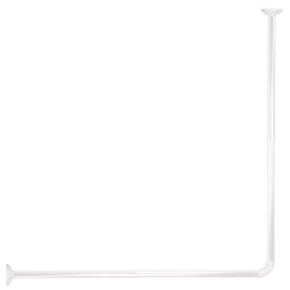 Bară De Perdea De Duș Colțară Din Aluminiu 80x80 Cm - Albă ilustrat într-un decor elegant marca Ramos