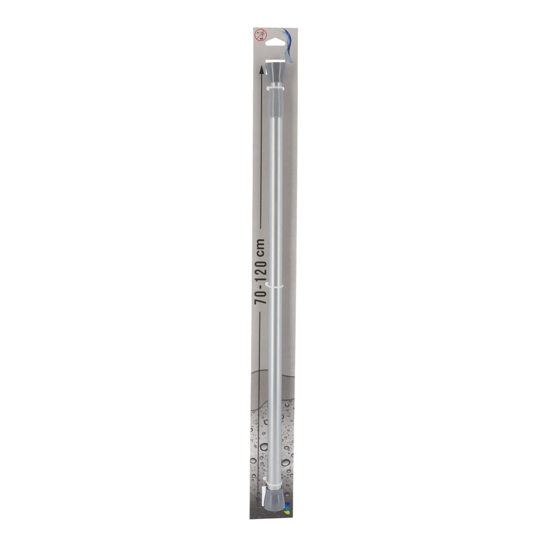 Bară De Perdea De Duș Din Aluminiu 70-120 Cm - Cromat - ramosdecor