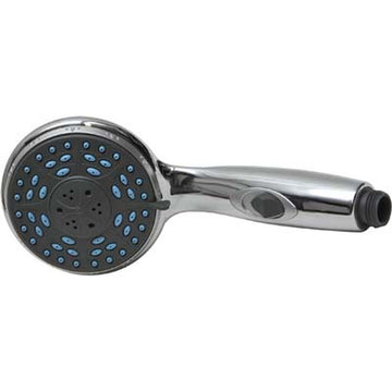 Duș de mână 4 funcții, oprire apă, anti-calcar - Cromat - ramosdecor
