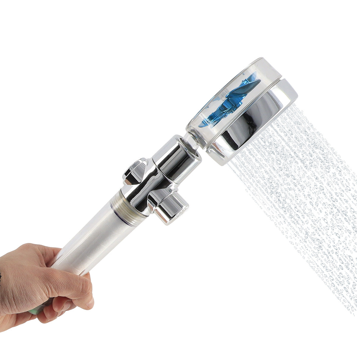 Duș de mână ABS 1 funcție, presiune mare, eco stop, filtru - Cromat - ramosdecor