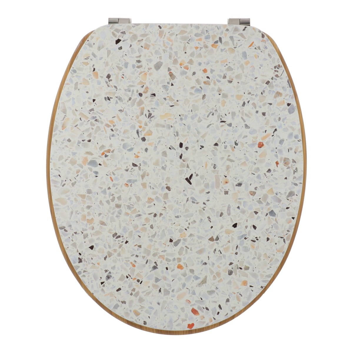 Capac de Toaletă cu Balamale din Oțel Inoxidabil - Terrazzo - ramosdecor
