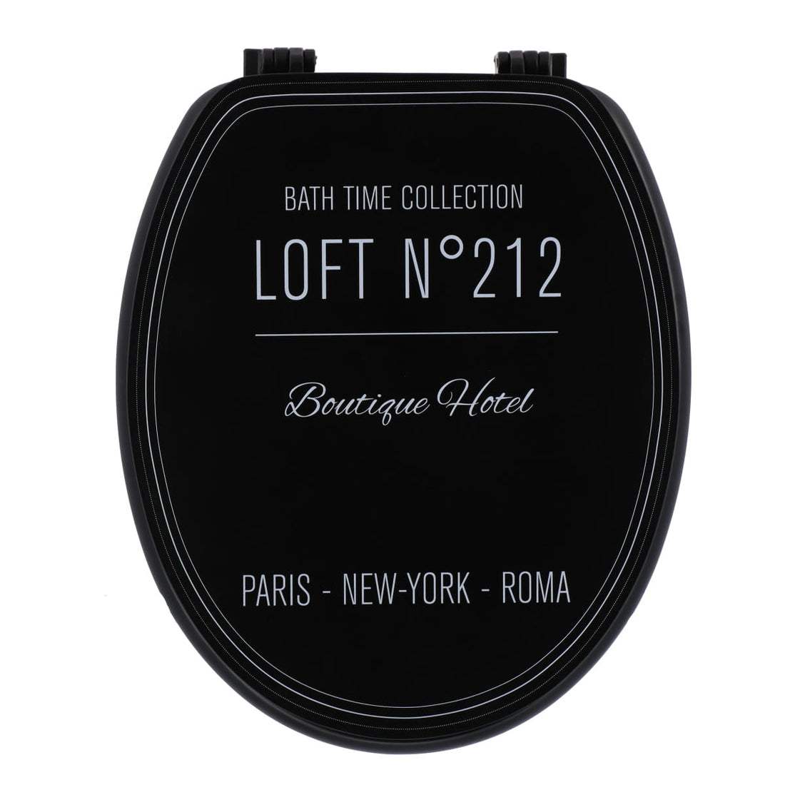 Capac De Toaletă MDF 18 Inch Cu Balamale Din Plastic - Black Neo Retro prezentat într-un decor modern marca Ramos