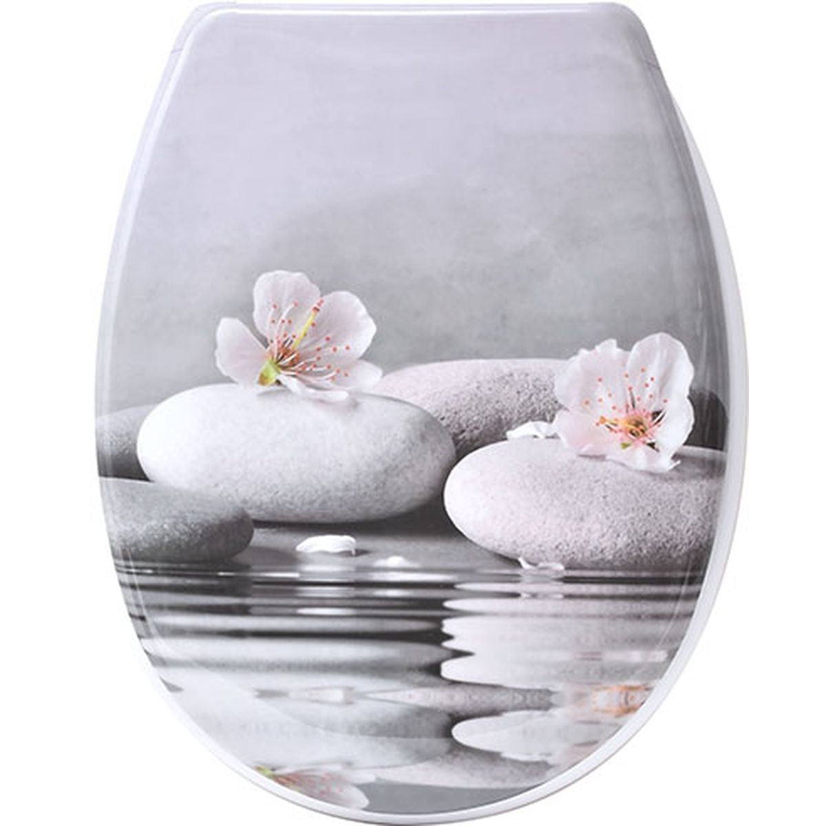 Capac De Toaletă Duroplast 18 Inch Cu Balamale Din Plastic - Lou prezentat într-un decor modern marca Ramos