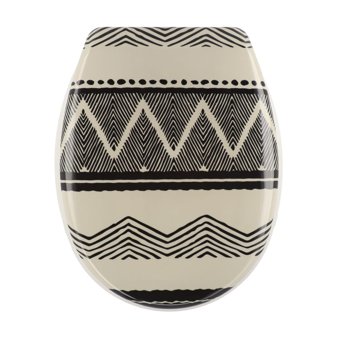 Capac de Toaletă 18 Inch Tribal Lodge cu Balamale din Plastic - ramosdecor