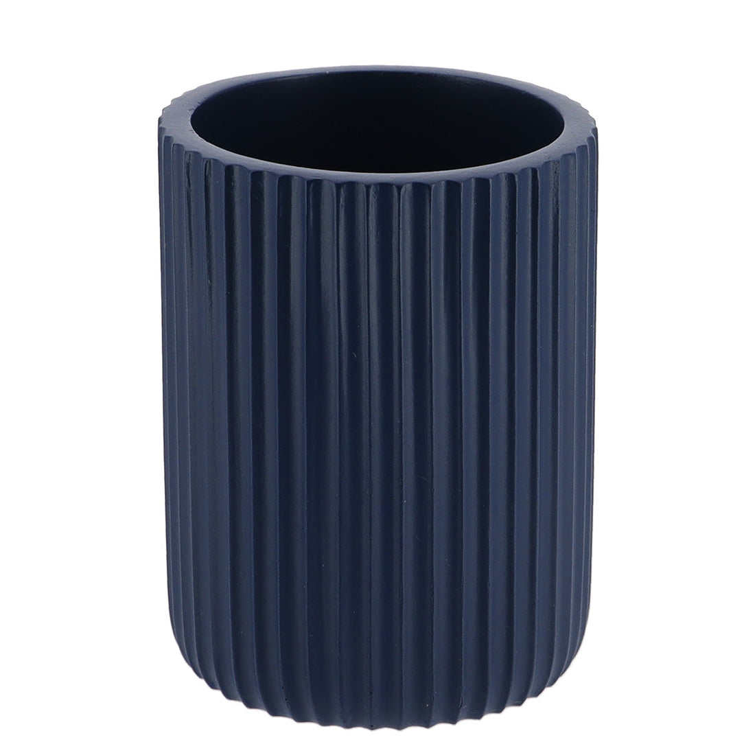 Pahar Rotund Polirășină cu Dungi - Navy Blue - ramosdecor