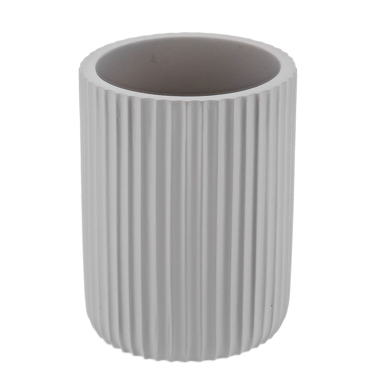 Pahar Rotund din Polirășină cu Dungi - Clear Green - ramosdecor