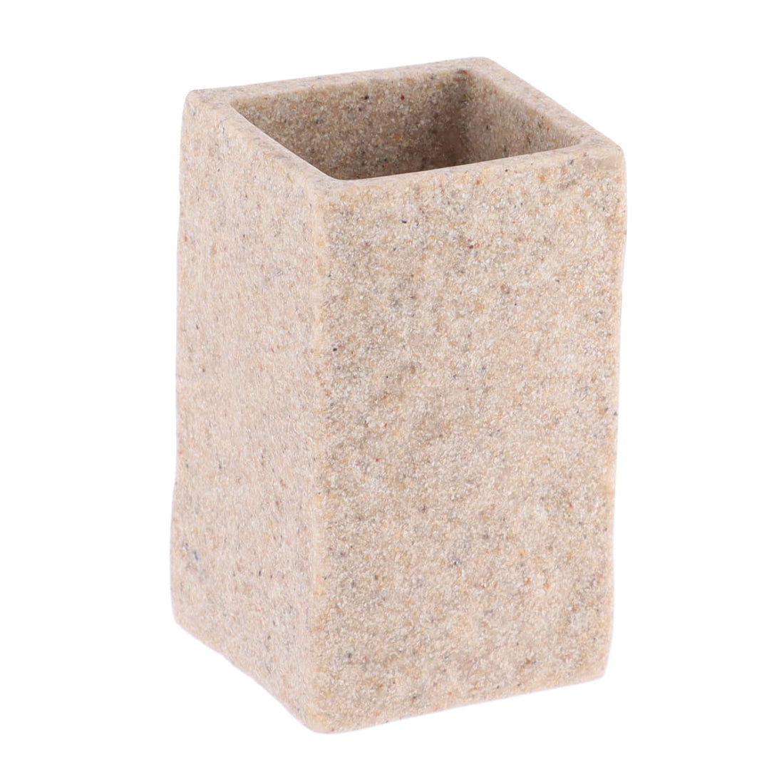 Pahar Pătrat din Poliresină cu Efect de Piatră - Natural prezentat într-un decor modern marca Ramos