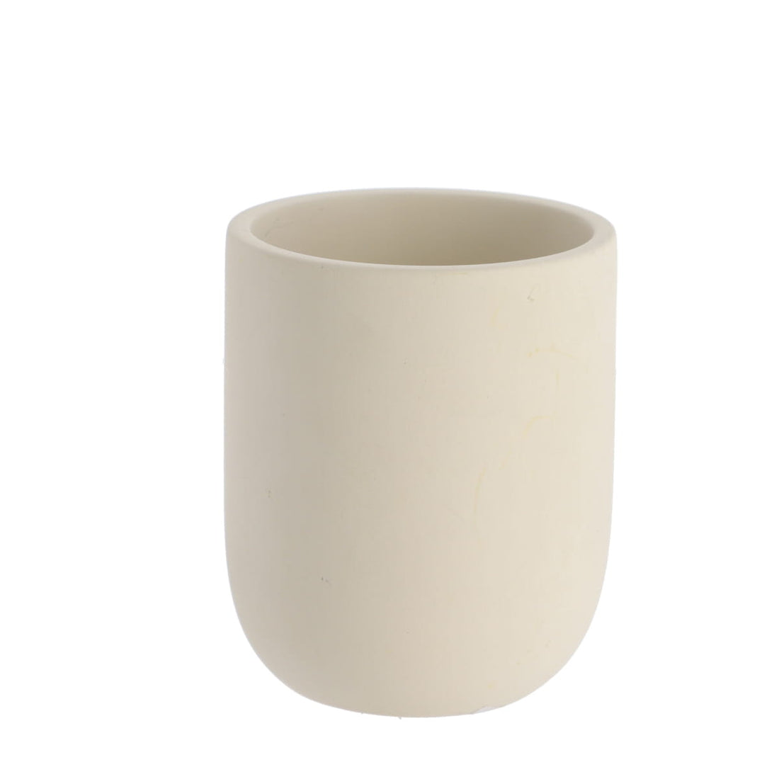 Pahar Rotund din Ciment cu Efect Brut - Bej prezentat într-un decor modern marca Ramos