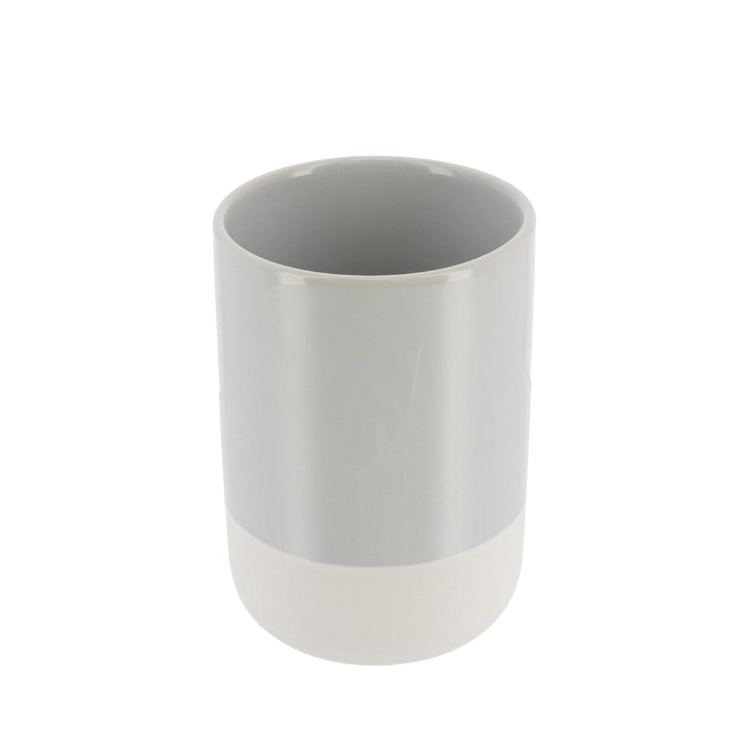 Pahar Rotund Bicolor din Ceramică  - Gri Transparent prezentat într-un decor modern marca Ramos