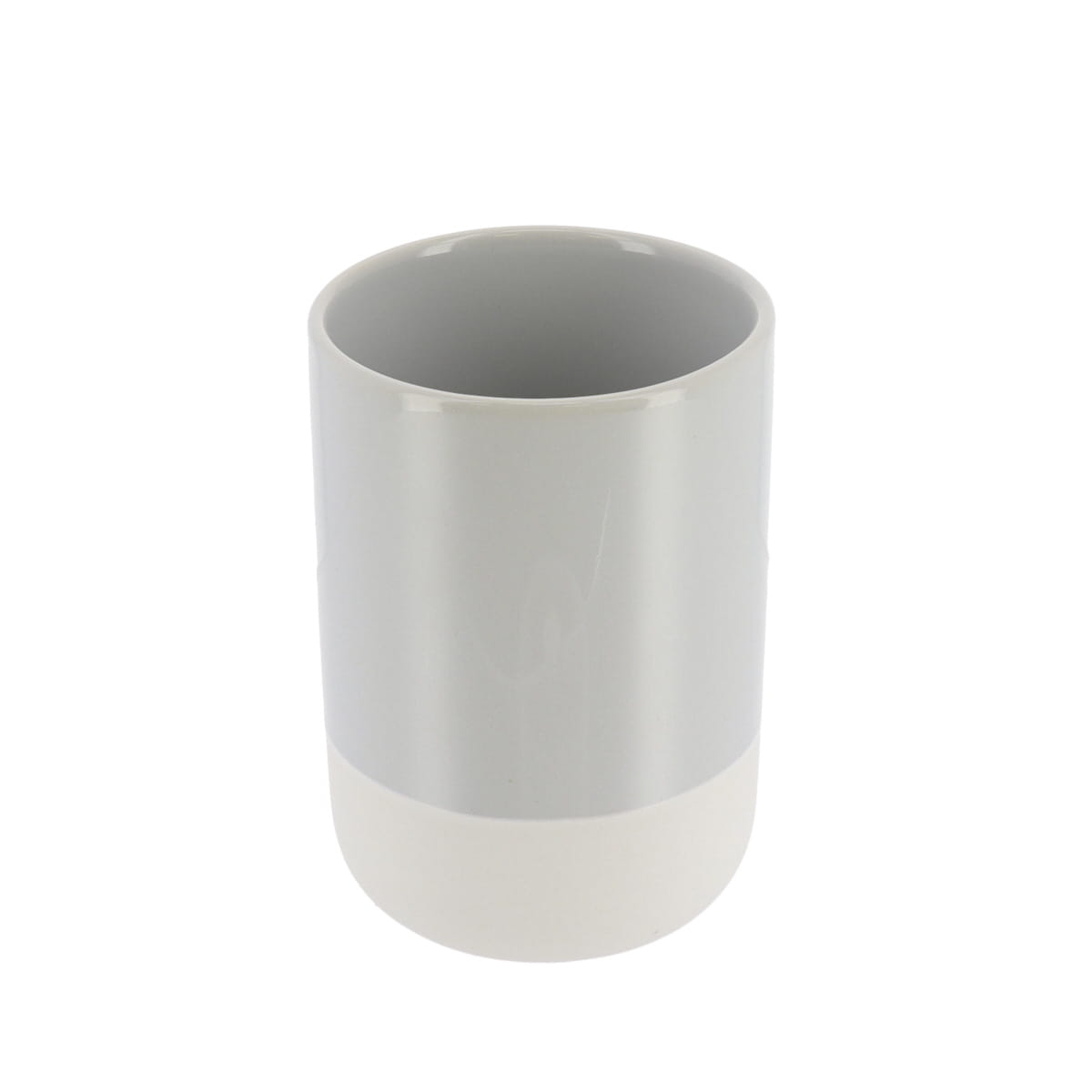 Pahar Rotund Bicolor din Ceramică  - Gri Transparent prezentat într-un decor modern marca Ramos
