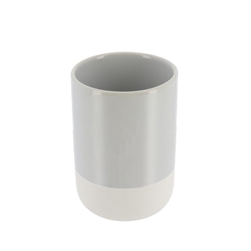 Pahar Rotund Bicolor din Ceramică  - Gri Transparent prezentat într-un decor modern marca Ramos