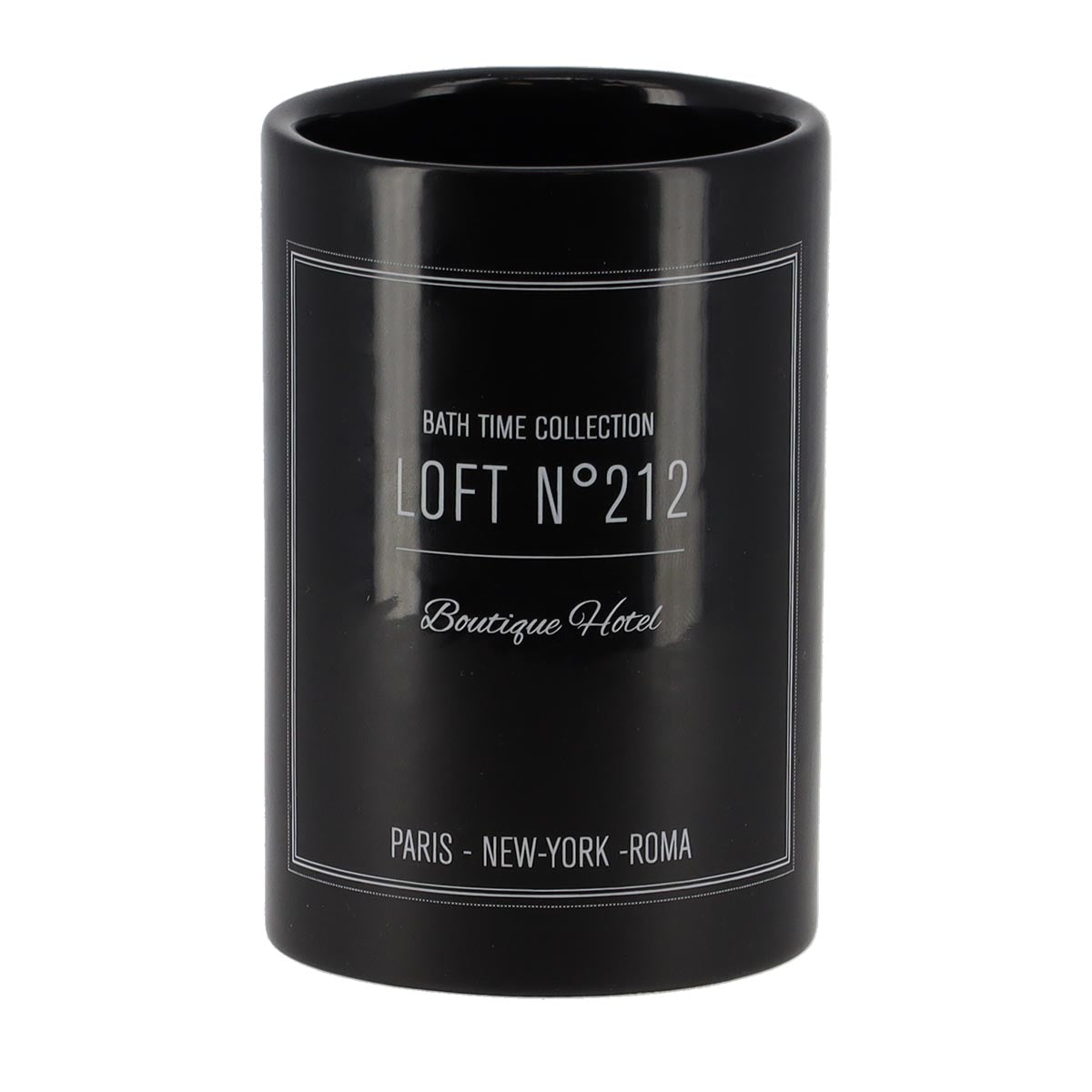 Pahar Rotund din Dolomit - Black Neo Retro prezentat într-un decor modern marca Ramos