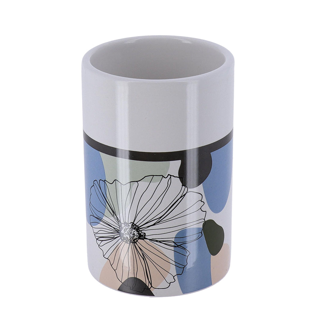 Pahar Rotund din Dolomit - Flower prezentat într-un decor modern marca Ramos