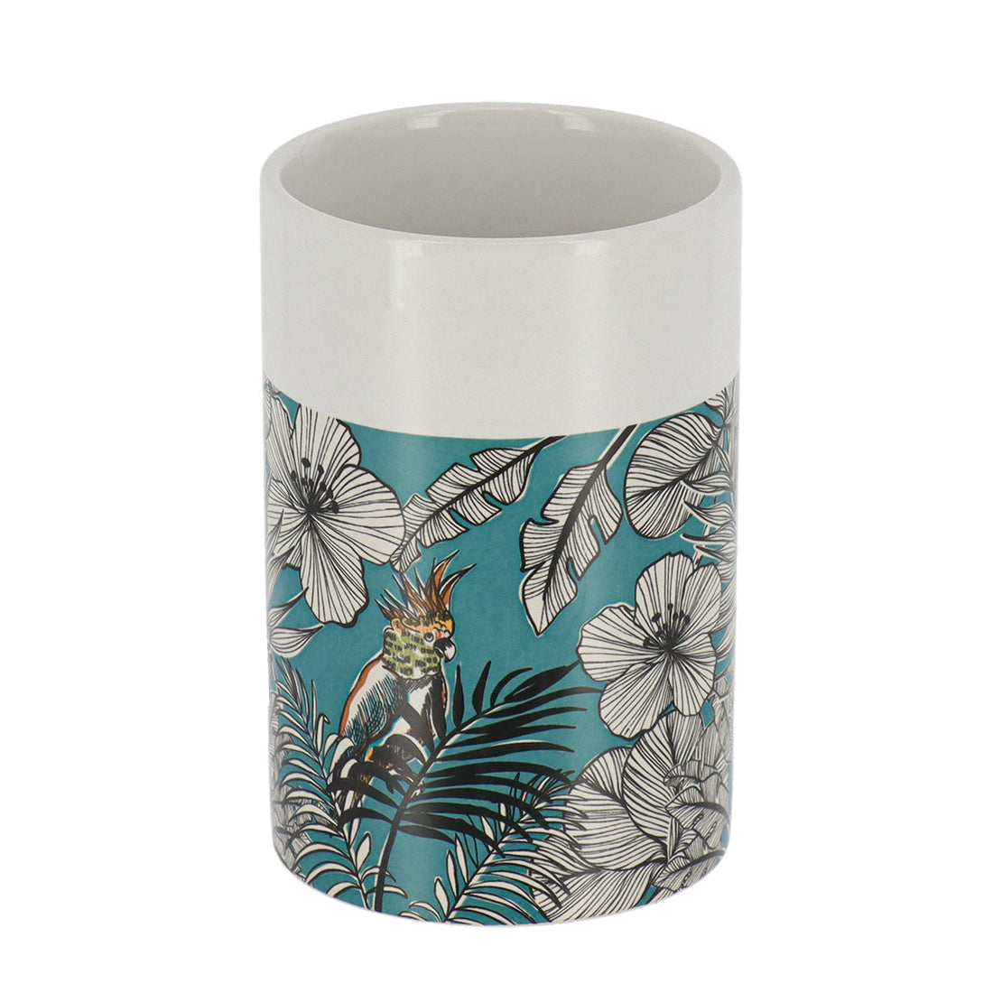 Pahar Rotund din Dolomit - Blue Jungle Fever prezentat într-un decor modern marca Ramos