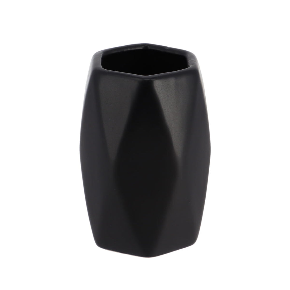 Pahar din Gresie Formă Diamant - Negru prezentat într-un decor modern marca Ramos