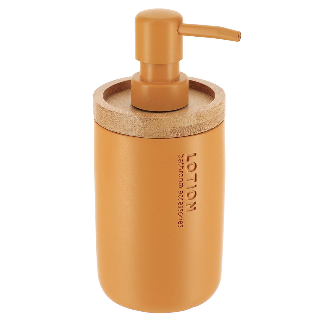 Dozator de Săpun din Polirasină 280 ml - Mustar/Bambus - ramosdecor
