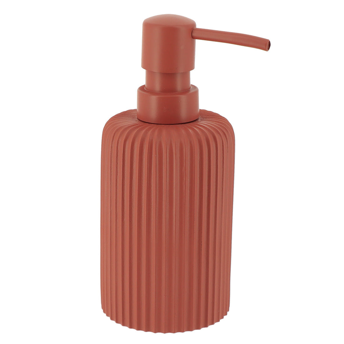 Dispenser pentru Săpun din Polirășină cu Dungi 230 ml - Terracotta - ramosdecor