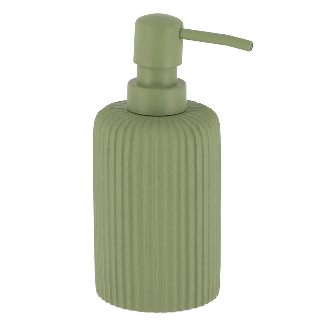 Dispenser Săpun din Polirășină cu Dungi 230 ml - Khaki - ramosdecor