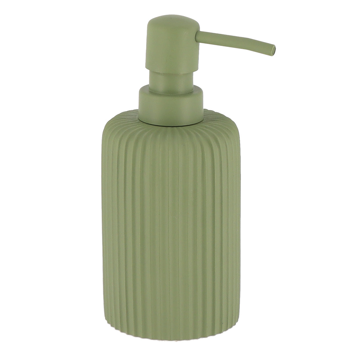 Dispenser Săpun din Polirășină cu Dungi 230 ml - Khaki - ramosdecor