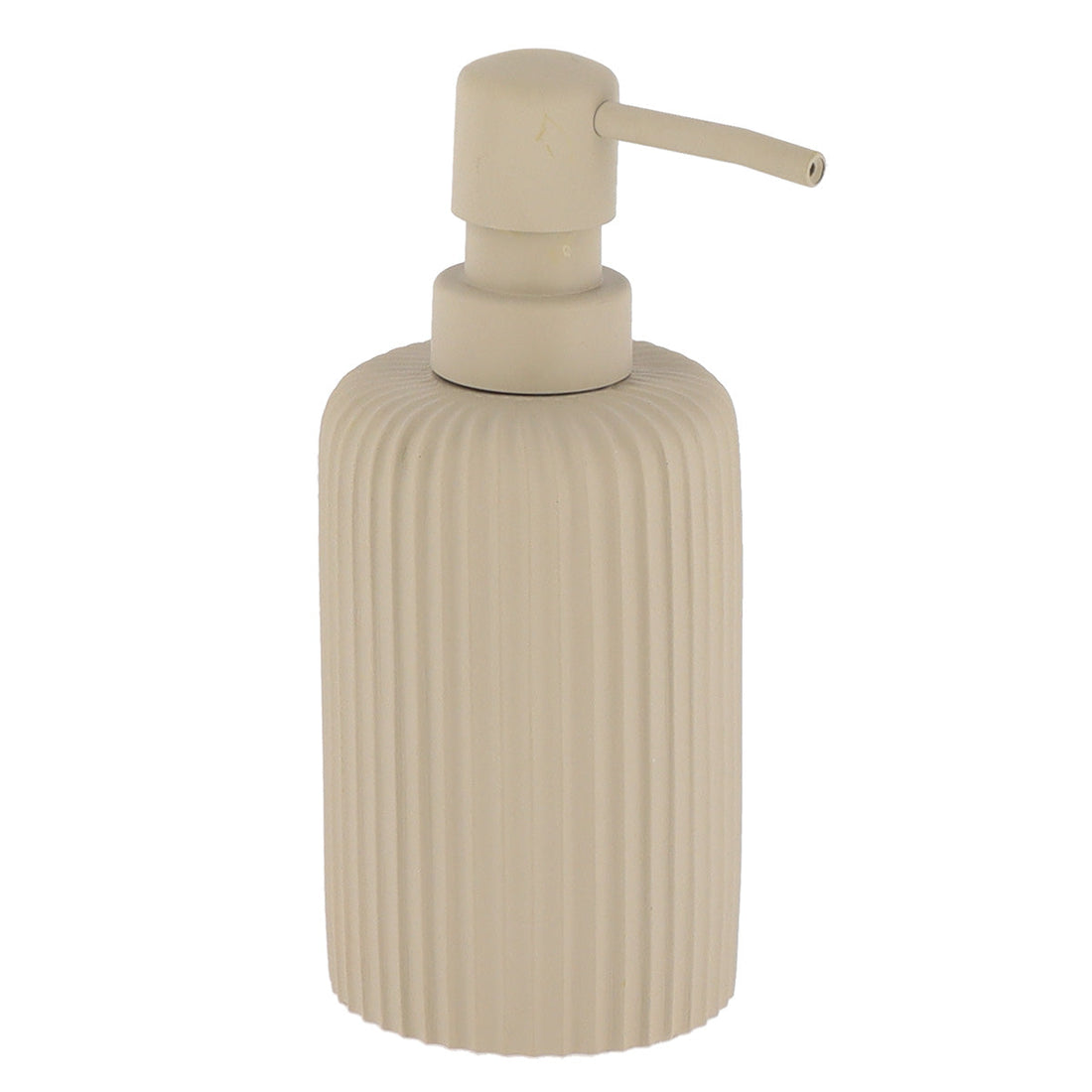 Dispenser Săpun din Polirășină cu Dungi 230 ml - Taupe - ramosdecor