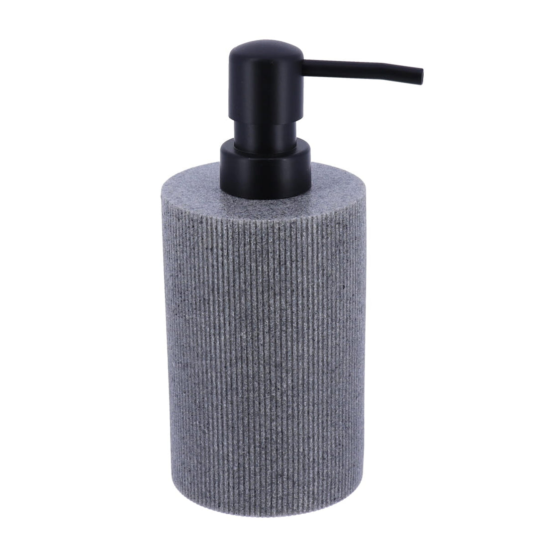 Dozator de Săpun din Polirasină cu Dungi 310 ml - Gri prezentat într-un decor modern marca Ramos