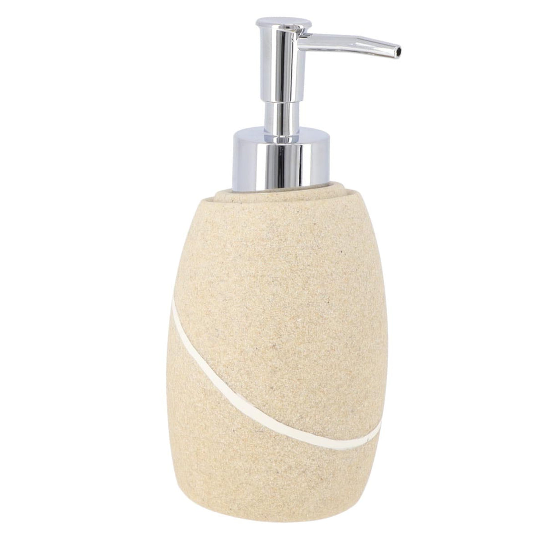 Dispenser pentru Săpun cu Efect de Piatră 240 ml - Natural prezentat într-un decor modern marca Ramos