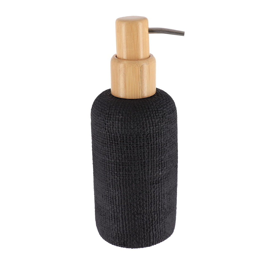 Dispenser pentru Săpun cu Efect de Plasă 340 ml - Negru prezentat într-un decor modern marca Ramos