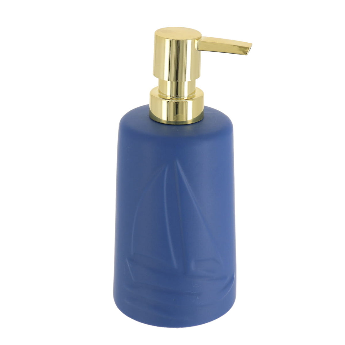 Dispenser pentru Săpun din Ceramică Decor cu Tematică Nautică 430 ml - Navy Blue prezentat într-un decor modern marca Ramos