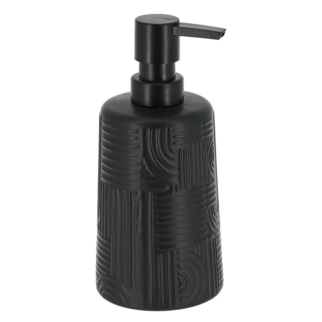 Dispenser pentru Săpun din Ceramică 430 ml - Negru prezentat într-un decor modern marca Ramos