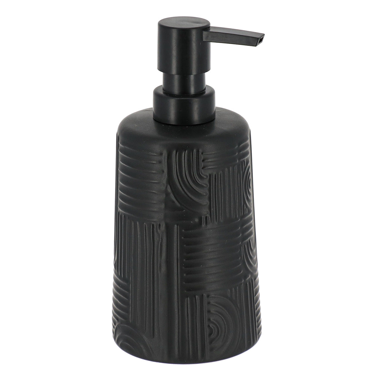 Dispenser pentru Săpun din Ceramică 430 ml - Negru prezentat într-un decor modern marca Ramos