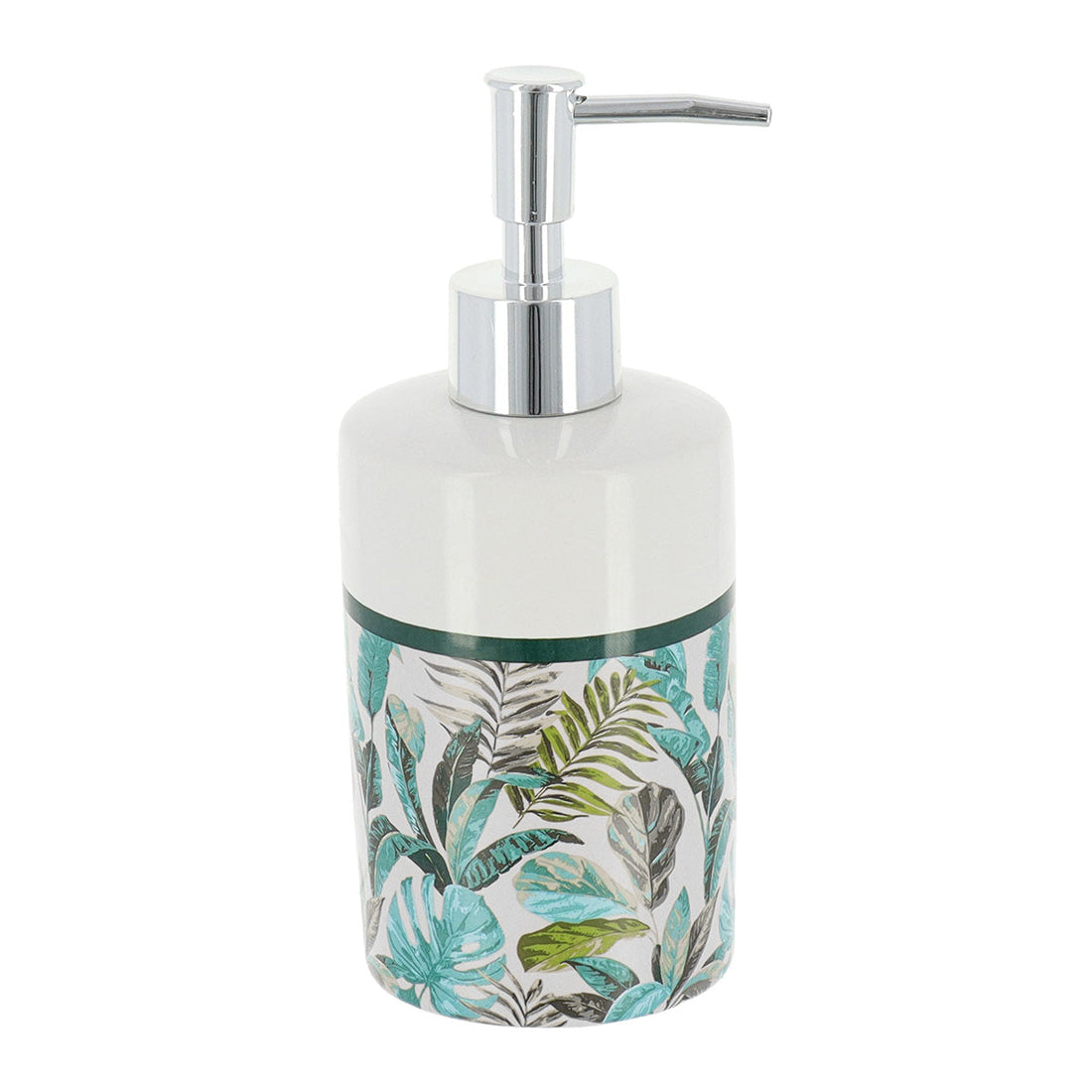 Dozator De Săpun Rotund Și Imprimat Din Dolomit 320 Ml - Jardin d'Hiver - ramosdecor