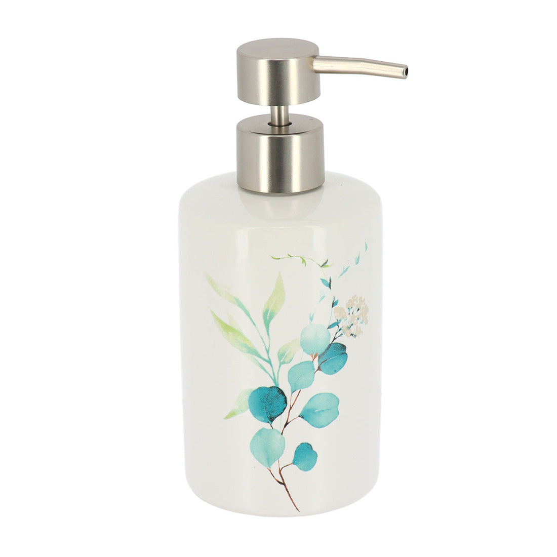 Dozator De Săpun Rotund Și Imprimat Din Dolomit 320 Ml - Aquarelle - ramosdecor