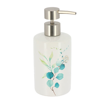 Dozator De Săpun Rotund Și Imprimat Din Dolomit 320 Ml - Aquarelle - ramosdecor