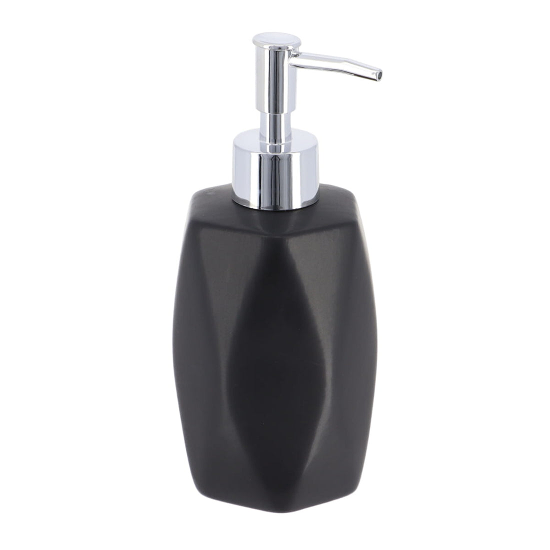 Dozator Săpun din Gresie Formă Diamant 330 ml - Neagru - ramosdecor