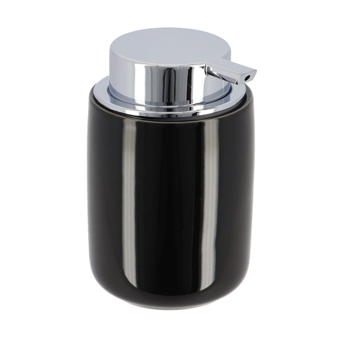 Dispenser Săpun Rotund cu Pompă 235 ml - Negru - ramosdecor