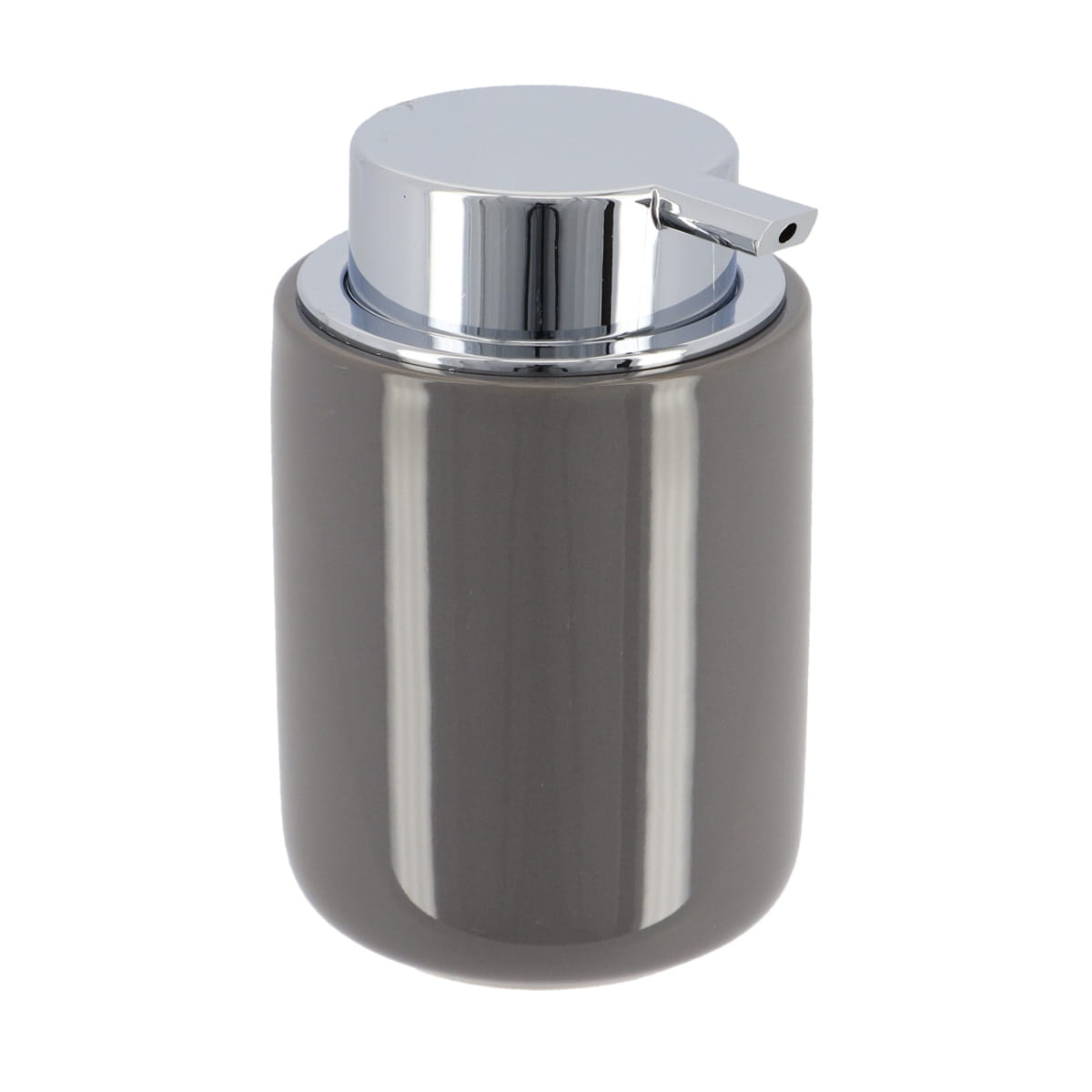 Dispenser Săpun Rotund cu Pompă 235 ml - Gri - ramosdecor