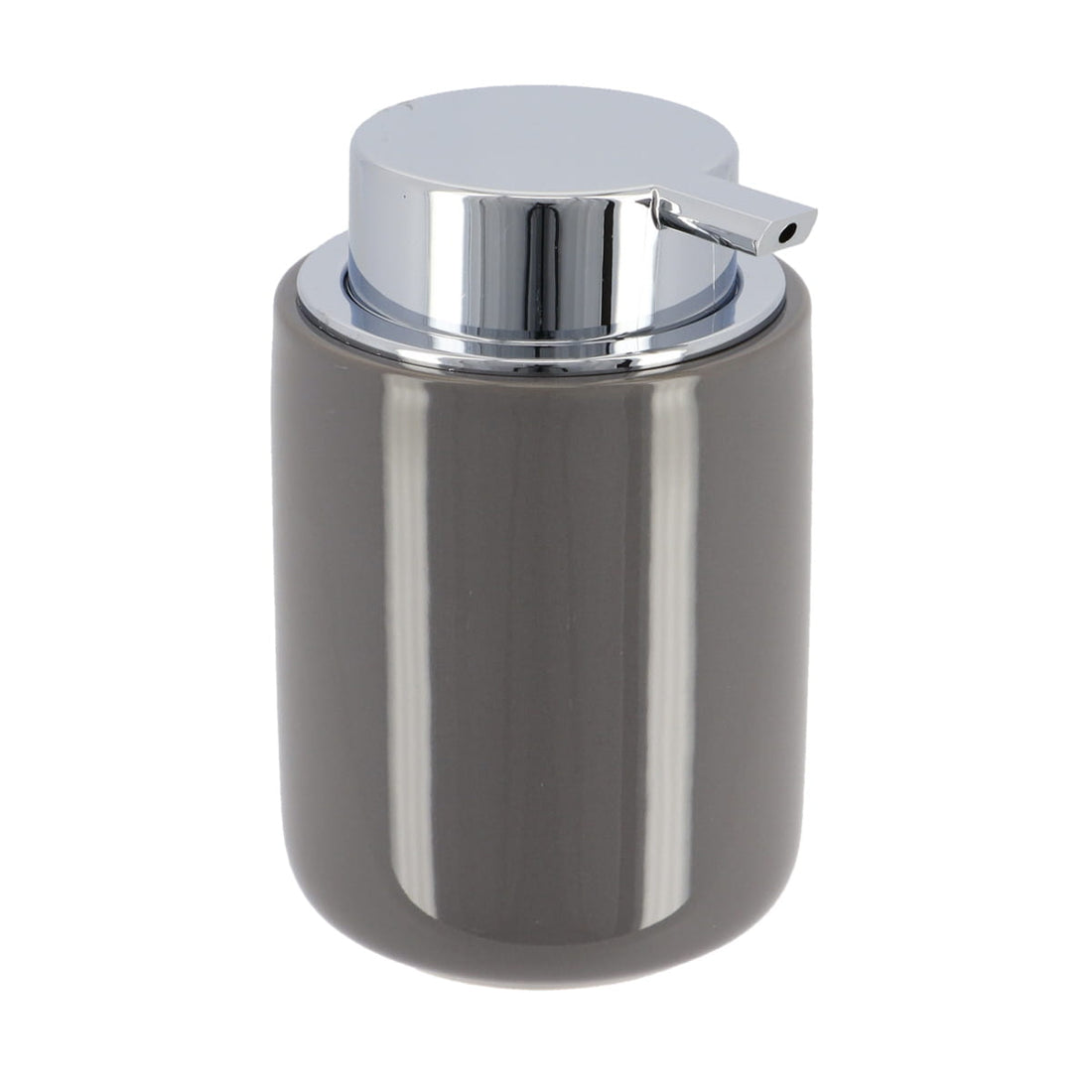 Dispenser Săpun Rotund cu Pompă 235 ml - Gri - ramosdecor