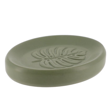 Savonieră cu Decor în Formă de Frunză - Khaki prezentat într-un decor modern marca Ramos