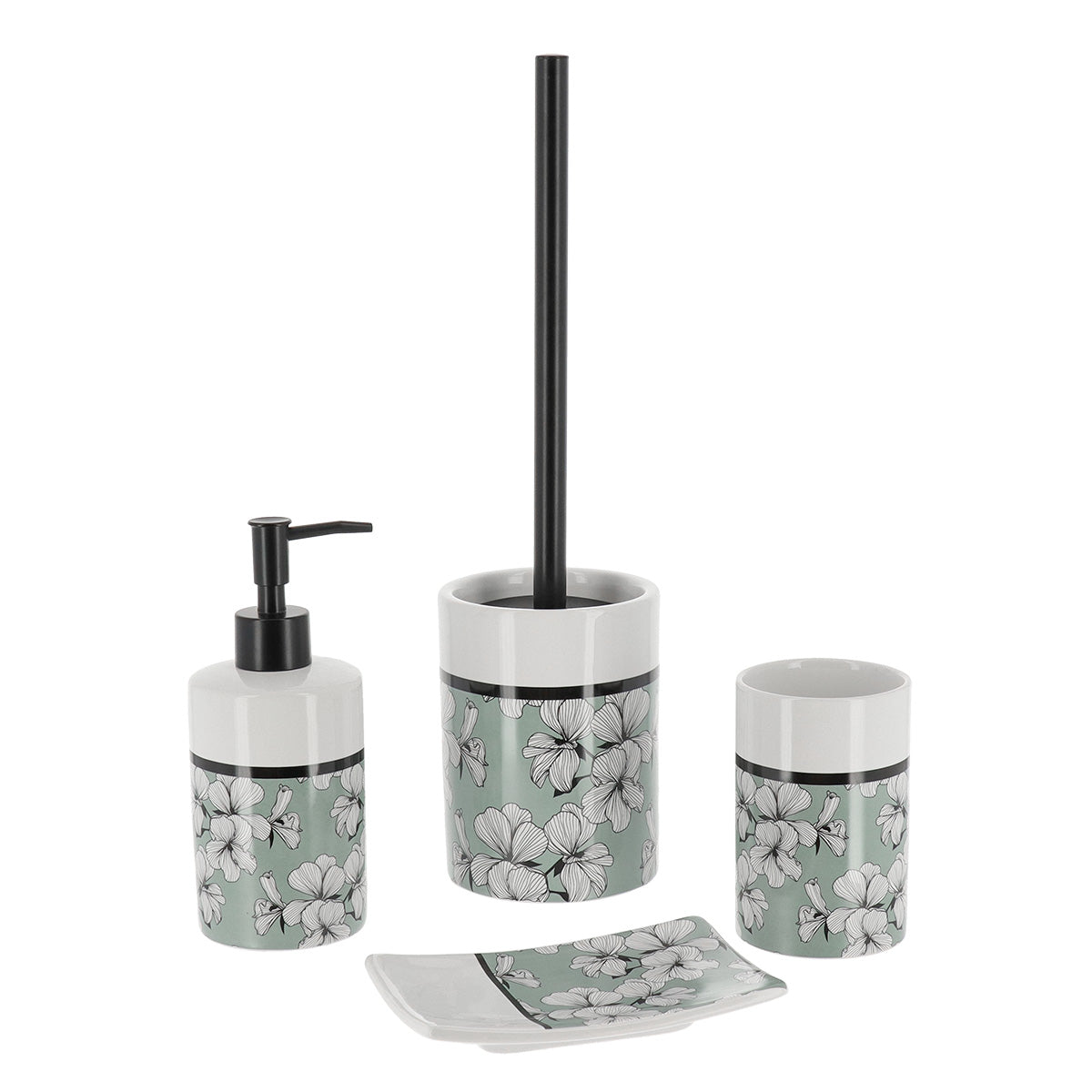 Farfurie De Săpun Dolomite Imprimată - Green Ecrin - ramosdecor