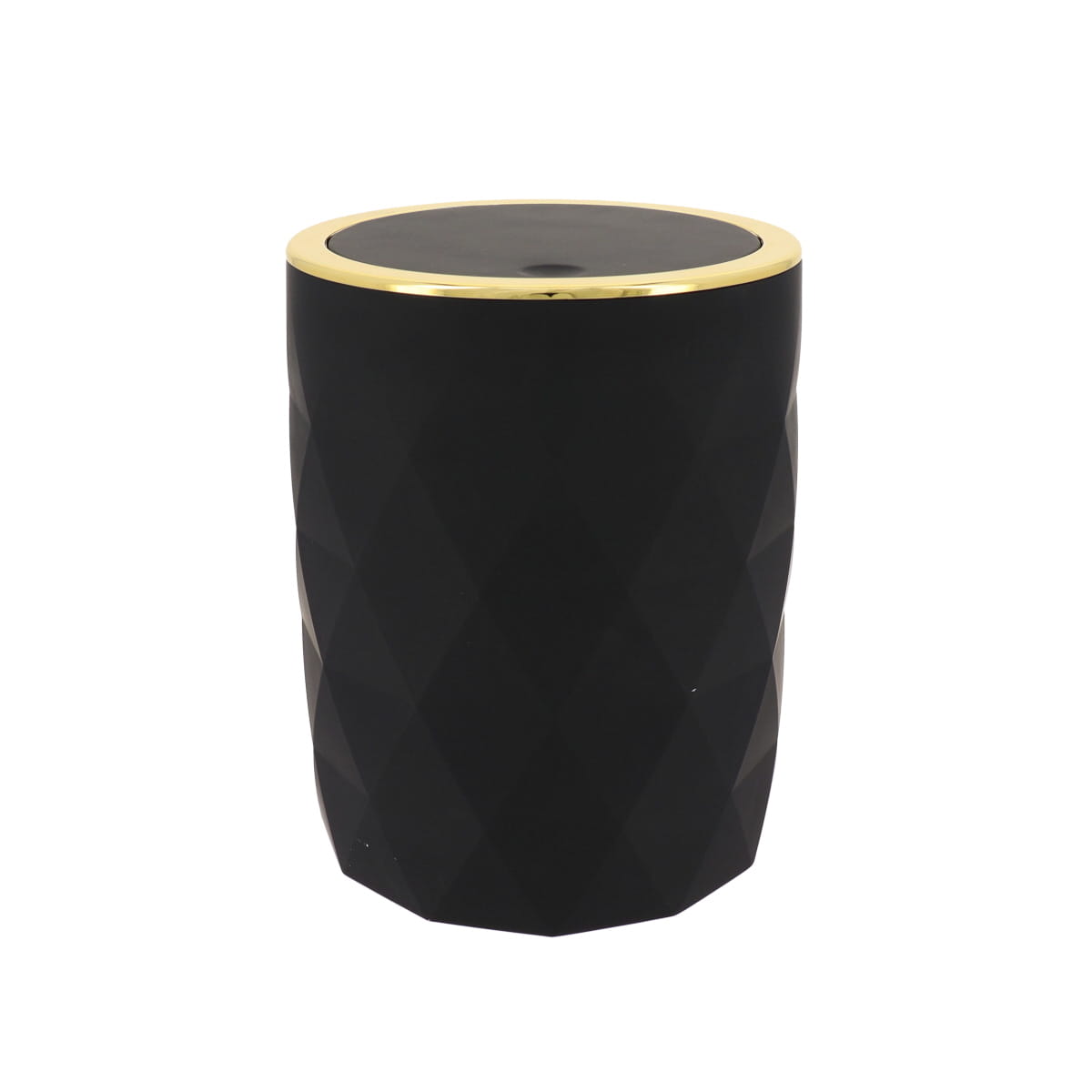 Coș de Gunoi Negru 6L - Cauciuc ABS, Stil Minimalist - ramosdecor