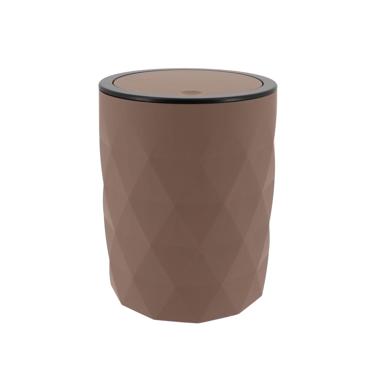 Coș de Gunoi din Cauciuc Maro 6L - Practic și Elegant - ramosdecor