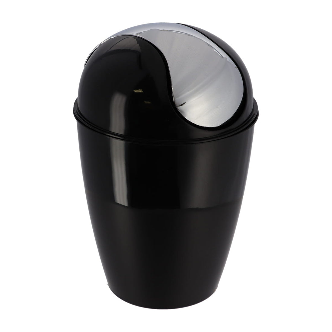 Coș de Gunoi din Polipropilenă cu Capac 5,6L - Negru - ramosdecor